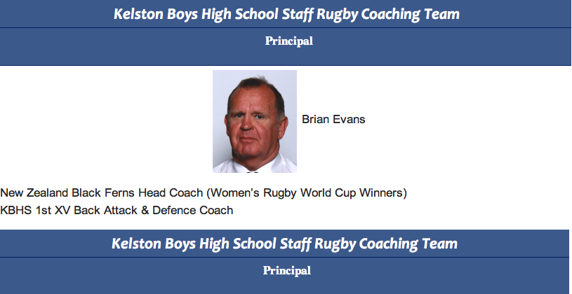 The principal offender – the two killers mentor and Kelston Boys Highs attack coach – Principal Brian "kill them for Kelston" Evans – did he instill the kill or be killed mentality?