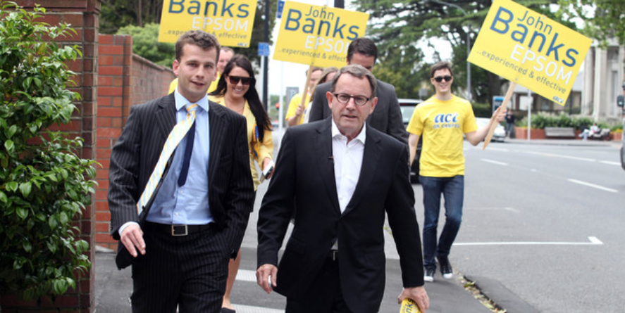 John Banks (R) seems determined to fuck David Seymours (L) political career before it's even started,