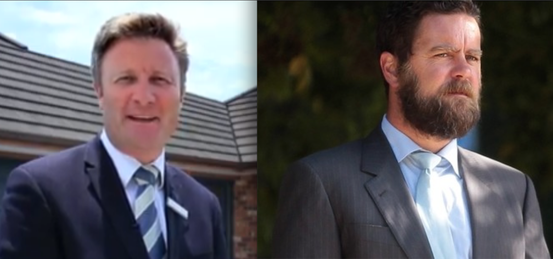 Kiwi fraudsters abound; Martin Honey (Right) Matthew Blomfield (left)
