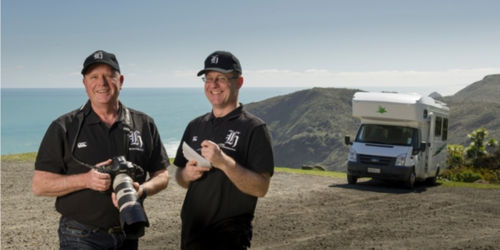 New Zealand Herald Journo David Fisher poses during his whistle-stop tour of New Zealand's most corrupt police district - the infamous East Cape and its regional capital Gisborne.