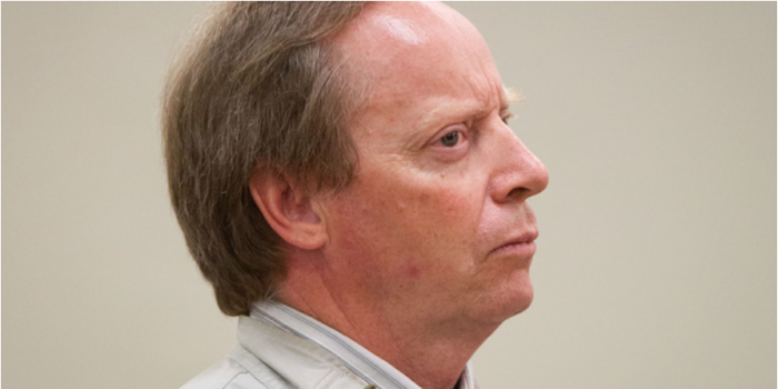 Malcolm Duncan Ingerman Mayer, in the dock at his sentencing