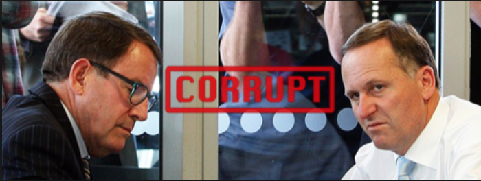 Two power crazed sociopaths, the now convicted John Banks and the should be convicted John Key.
